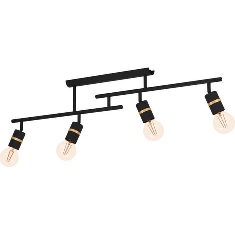Plafonnier lurone E27 4x10w l: 100cm b: 5cm h: 27cm moussable (1/3)
