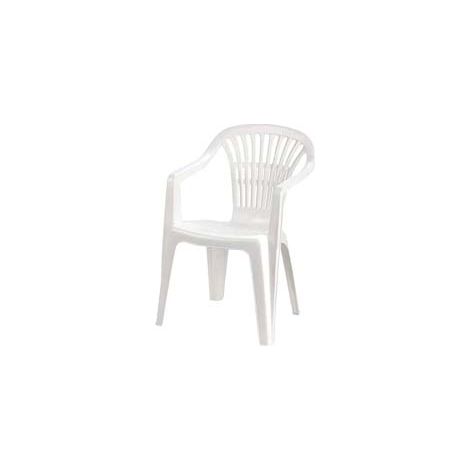 POLTRONA DA GIARDINO LYRA BIANCA  cm.56x57x80h.  peso kg.2,75