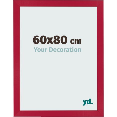 yd. - Cadre photo 60x80 - Rouge - MDF - Bologna (1/5)