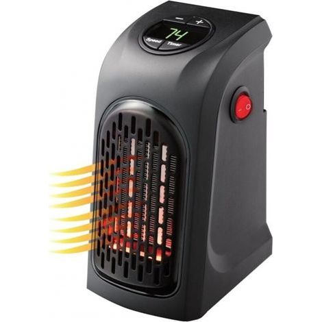 – Stufa elettrica in ceramica da 400 W – Termostato regolabile 15-32 °C – Timer fino a 12 ore – Per ambienti personali (1/4)