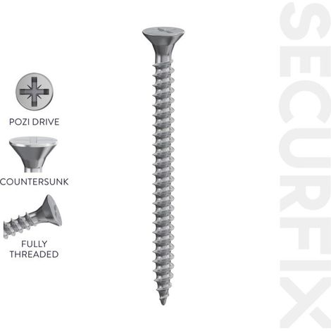 ForgeFix POZI3530SS Multi-Purpose Pozi Compatible Screw CSK ST S/Steel 3.5 x 30mm Box 200 FORPOZI3530S