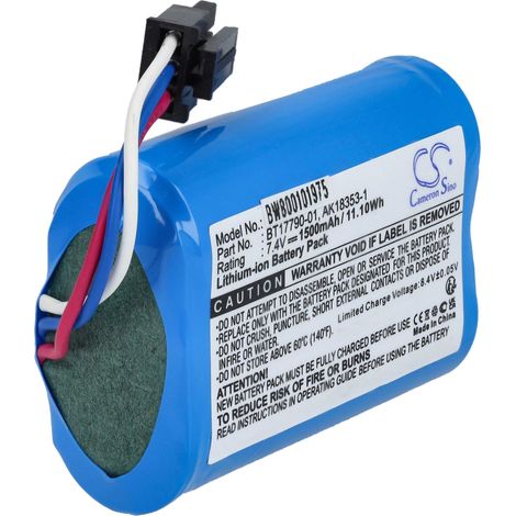 vhbw batteria compatibile con Zebra MZ230, MZ220, MZ320, MZ420L, IMZ320 stampante (1500mAh, 7,4V, Li-Ion) (1/4)