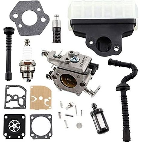 Kit di riparazione del filtro dell'aria del carburatore FOREHILL adatto per motoseghe STIHL 021 023 025 MS210 MS230 MS250 Ricambio WT-286, C1Q-S11E (1/5)