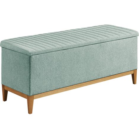 Schlafzimmer Sitztruhe mit Stauraum in der Farbe mint, B/H/T: 139 x 58 x 50 cm (1/3)