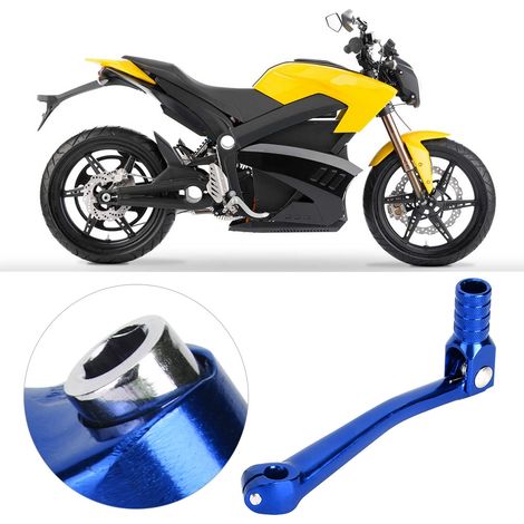 CNC-gefräster Motorrad-Schalthebel aus Aluminiumlegierung, blau, Zubehör-Ersatzteil. (1/5)