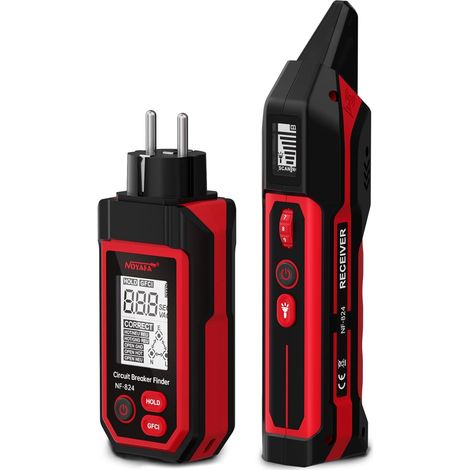 Testeur de prise et détecteur de disjoncteur – Écran LCD rétroéclairé – Détection sans contact 220-240V – Diagnostic rapide des circuits