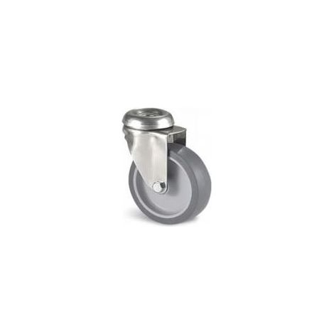 Roulette industrielle Pivotante Guitel Hervieu, inox, Ø 125mm, 80kg ( Prix pour 1 )