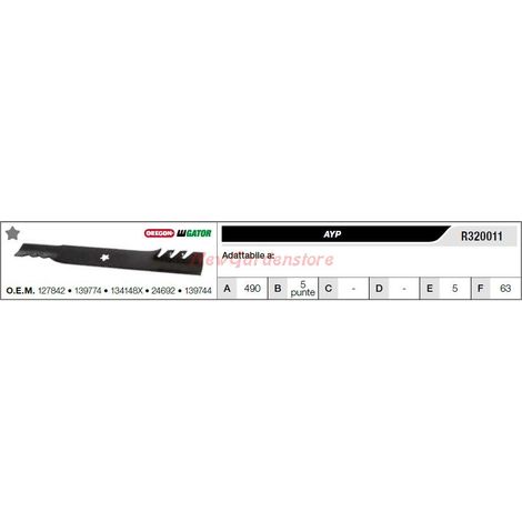 AYP Klinge für Rasentraktor Rasenmäher R320011