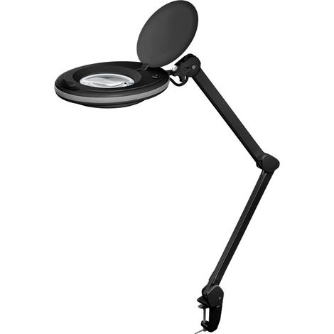 goobay 65575 Lámpara de Aumento LED con Pinza/lámpara de Aumento de plástico / 8 W de Consumo, Temperatura de Color 6500 K/Flujo Luminoso 650 LM/tensión de Servicio 230 V (AC) / Negro (1/5)