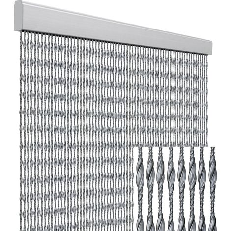 Tenda anti mosche per la casa tenda anti insetti 120 x 230 centimetri tenda protettiva color argento
