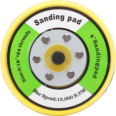 Support de ponceuse ronde de 10 cm (4 po) avec plateau de polissage universel et base pour machine à poncer (1/5)