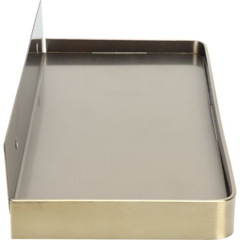 Wandmontierter Handyhalter fürs Badezimmer, dicke Ablagefläche 185 x 90 mm, goldfarben, WC-Zubehör (1/5)