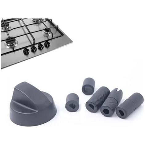 Gasherdknopf, universeller Drehknopf mit 42 mm Durchmesser und Adaptern, universeller Bedienknopf für alle Ofenmarken (1/5)