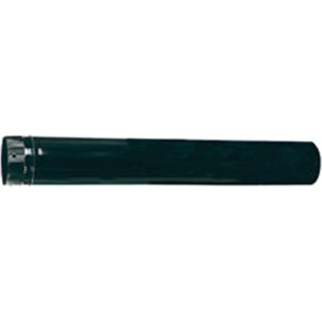 Poêle tube vitrifié noir 850° de 1 mètre