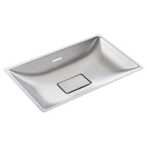 Sanela - Vasque à encastrer avec trop-plein, inox SLUN 24X (1/3)