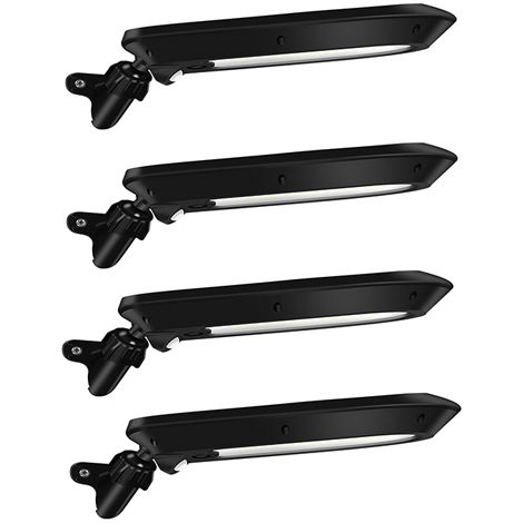 Lot de 4 Eclairage Solaire LED à Détection de mouvement Orientable et Murale (1/3)