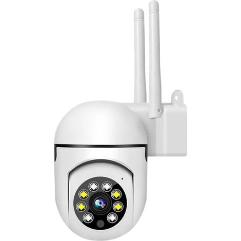 Caméra intérieure WiFi 5MP, Vision Nocturne Polychrome, rotative à 360 degrés, Alarme vocale, Suivi des mouvements AI, caméra IP(Cam No SD Card) (1/5)