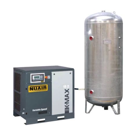 Compresseur à vis silencieux à vitesse variable 500 L 20 CV NUAIR (1/2)
