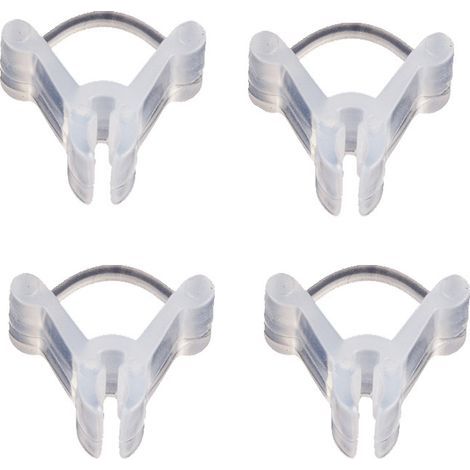Lot de 100 Clips de greffage de Plantes Transparents pour tomates, légumes, tiges de Fleurs (Transparents)Pince pour plants de 2,2 à 4,5 mm (1/5)