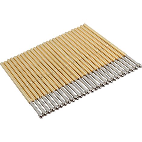 Sonde De Test À Ressort - Pogo Pin Ronde Et Cône - Pour Test PCB Doigts Dorés Et Pads - 100 Pièces (1/5)