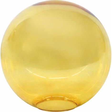 Bola de cristal AMBAR de 14cm con apertura de 5cm (1/2)