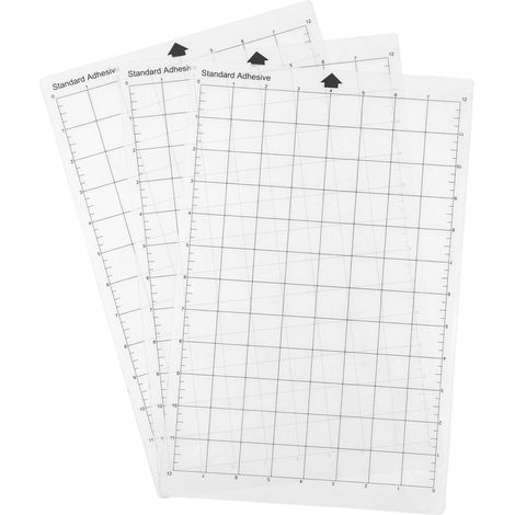 Tapis de découpe de rechange, tapis adhésif transparent avec grille de mesure, 8 x 12 pouces, pour traceur Silhouette Cameo Explore, lot de 3 pièces (1/5)