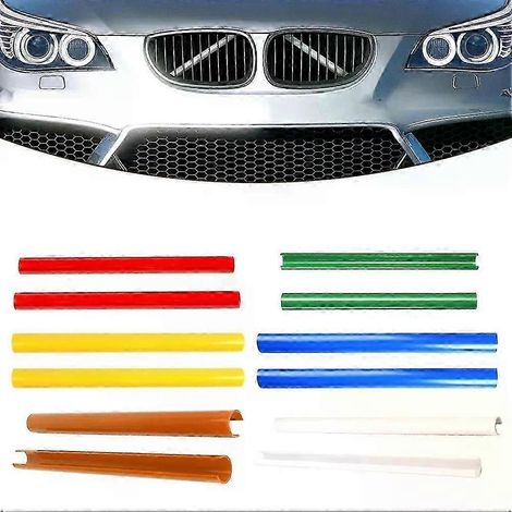Farbige Stützstreben-V-Streben-Abdeckungs-Rahmenaufkleber für den Frontgrill, passend für BMW F30 F31 F32 F33 F34 F35 G20 G29-JXLGV (1/5)