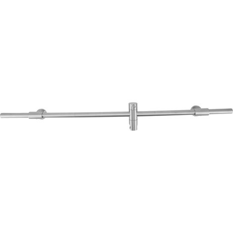 Barre de douche coulissante en acier inoxydable, support de pommeau réglable, fixation murale, décoration pour salle de bain (1/5)