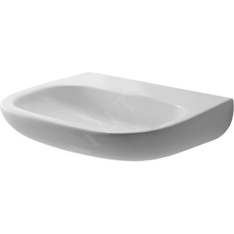Duravit D-Code - Lavabo Med, 550x430 mm, sans trou, blanc alpin 23115500702 (1/3)