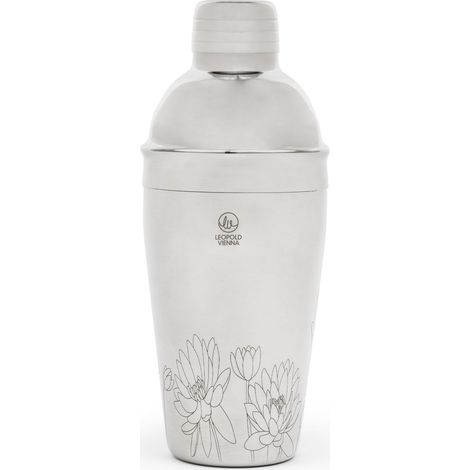 LEOPOLD Cocktail Shaker Flowers Edelstahl