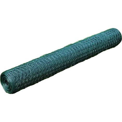 Valla, alambre de PVC resistente, fácil de montar, verde. (1/2)