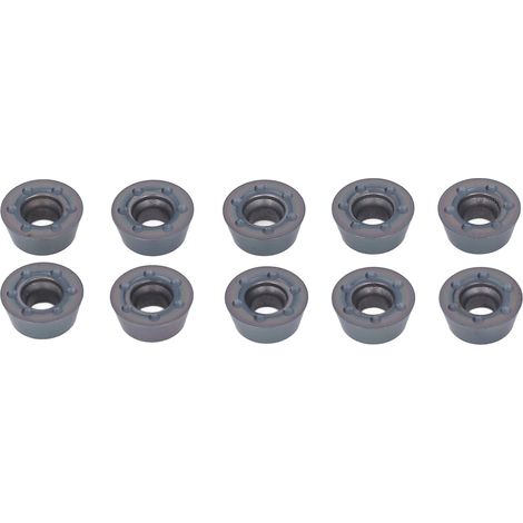 Lot de 10 lames rondes en carbure de tournage bois, inserts CNC de haute précision anti-usure pour fraisage (1/5)