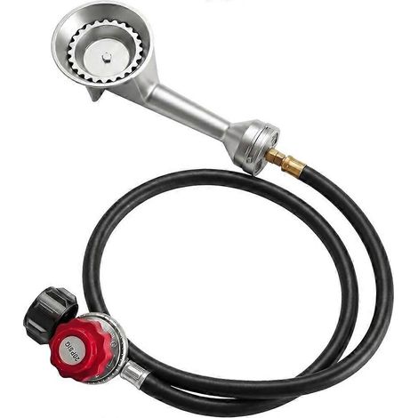 Taper pression Cast Iron propane brûleur tête avec 20 PSIG réglable régulateur Taper brûleur tête pour Turkey friteuse (1/5)
