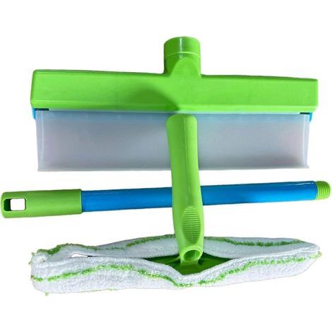 Wasserreinigungsset mit Silikonabzieher, wiederverwendbares Fensterreinigungswerkzeug mit Silikonabzieher und Mikrofaserbürste, geeignet für die professionelle Fahrzeugwartung (FMY). (1/5)