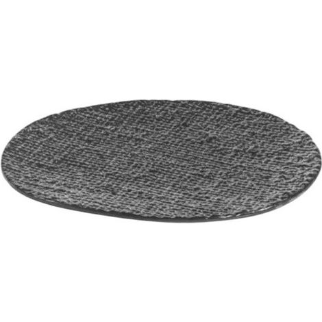 Fade Yuta piatto M porcellana nero 18,5x15,5 cm