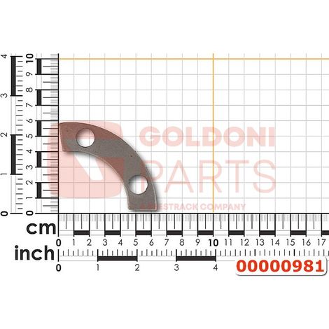 RETENEDOR DE TORNILLO DE CHAPA ORIGINAL GOLDONI 00000981
