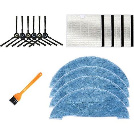 15-teiliges Ersatzteilset für iLife DF45, V8S, V80max und X800 Saugroboter: Filter, Seitenbürste, Reinigungstuch