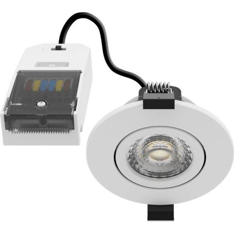 Spot LED Encastrable Orientable RE2020 5/8W IP65 CCT Recouvrable et Variable V2 - 60 deg - Switch 2700-3000-4000-5700K