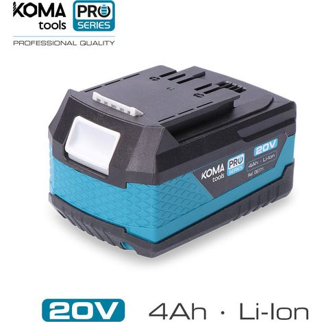 Batterie Lithium 20v 4.0ah Koma Pro Autonomie Prolongée, Puissance Constante - Koma Tools (1/3)