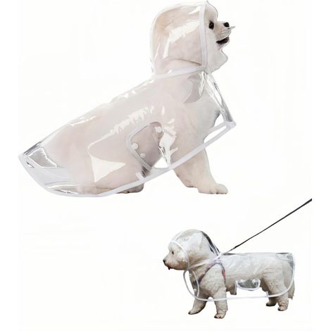 Kleiner Hund, wasserdichter Regenmantel, verstellbare Größe L (32-36 cm) (1/5)