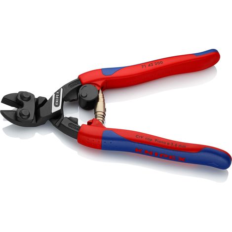KNIPEX 71 42 200 CoBolt® mit schlanken Mehrkomponenten-Hüllen schwarz atramentiert 200 mm (1/2)