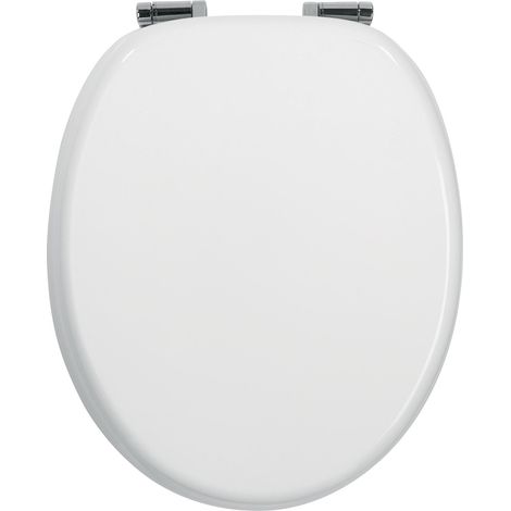 Wirquin – Abattant WC en MDF forme U – Charnières inox anti-corrosion – Confort acoustique – Compatible toutes cuvettes – Woody Lux