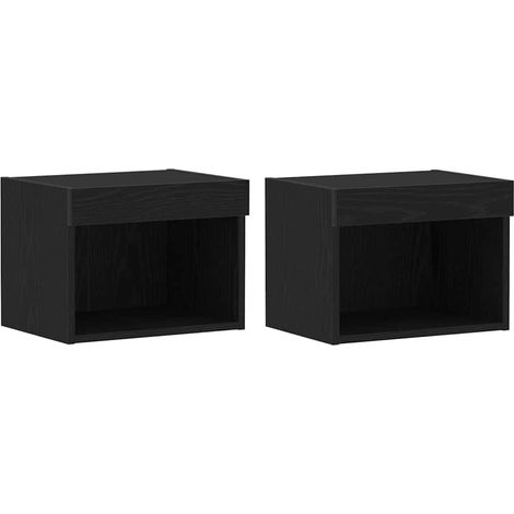 Maison Exclusive - TV-Schrankset 2 pcs Schwarz Eichen-Optik 40 x