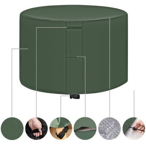 BUNTHAUS Protective Garden Table Cover  Green  142x68cm, Outdoor Garden Furniture Covers Waterproof Garden Table Cover Outdoor Table and Chair Covers Protective Covers