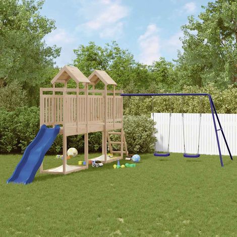 vidaXL Aire de jeux d'extérieur bois de pin massif (1/5)
