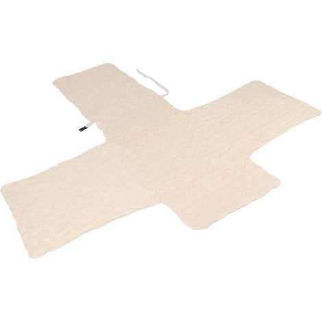 Housse de fauteuil inclinable épaisse en forme de T, beige, antidérapante, réversible, sûre, pour canapé une place, idéale pour la maison, le bureau ou l'intérieur. (1/5)