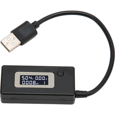 Testeur de tension et de courant USB avec écran LCD, 50 mA – 3 500 mA, multimètre USB 3 – 15 V, 0,05 A – 3,50 A (1/4)