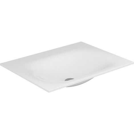 Lavabo Varicor EDITION 11 PLANNING sans trou de robinetterie 1050 mm blanc arctique soie mat KEUCO