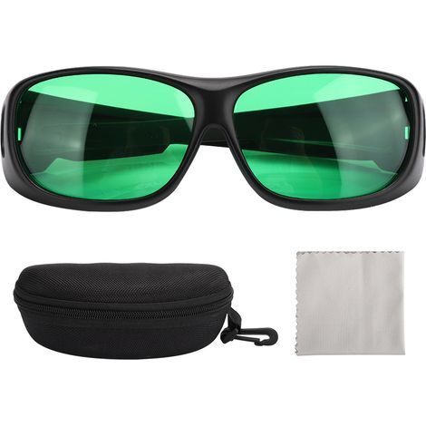 Schutzbrille für LED-Pflanzenbeleuchtung – Grüne, UV-abweisende, polarisierte Gläser, Augenschutz für Gewächshäuser und Hydrokultur (1/3)