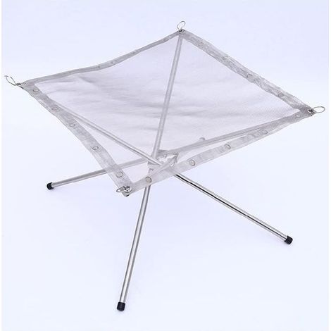 Trépied - Barbecue À Charbon De Bois - Réglable Hauteur - Pour Camping Et Extérieur - 42 X 42 X 34 Cm (1/5)